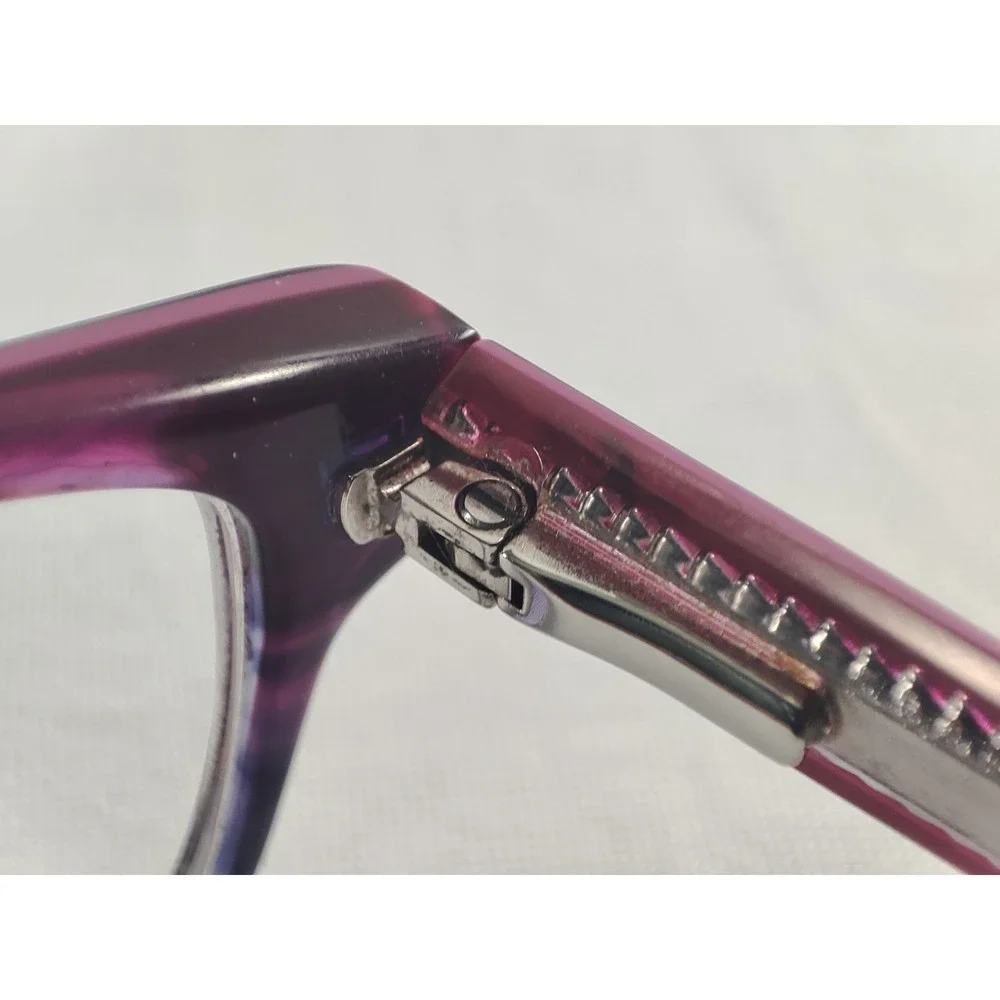 Lilly Pulitzer Skipper Eyeglass Frames Purple Pink Gradient Star Accents Women‎